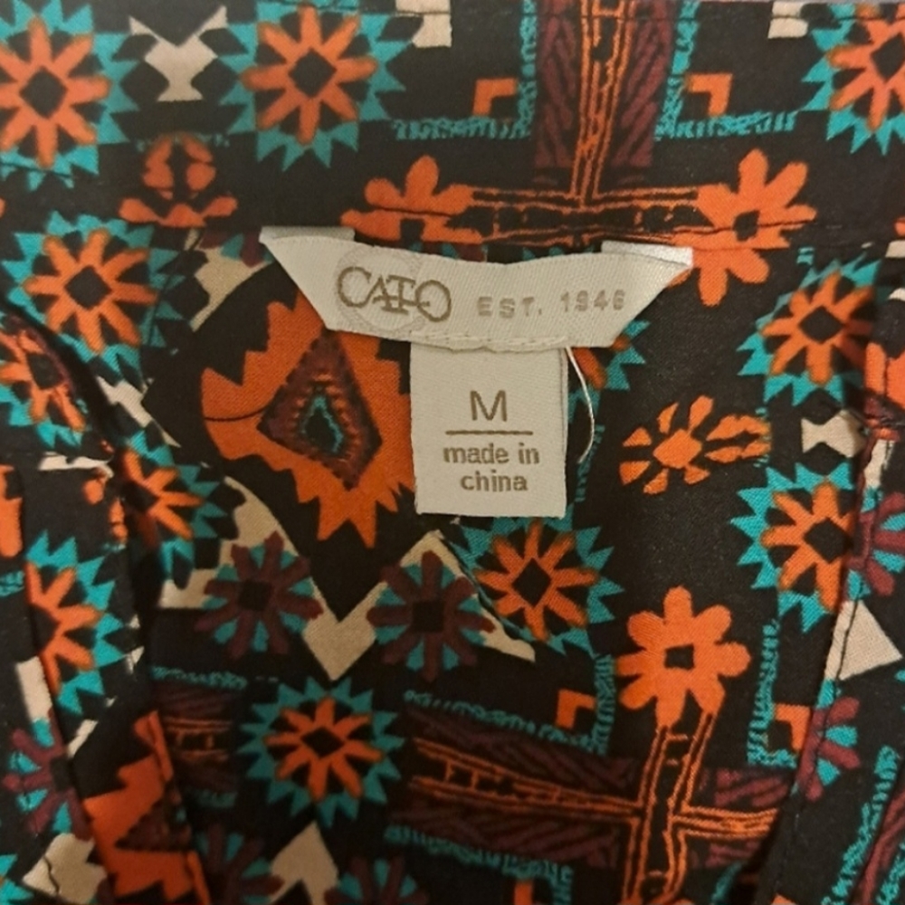 Boho pattern blouse. Colorful - Picture 4 of 4